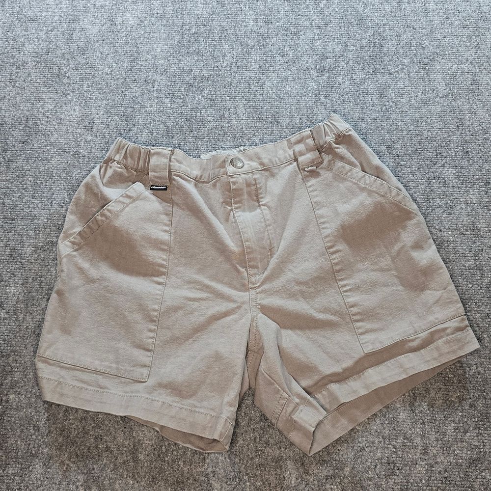 Chubbies Womens Tan Elastic Waist Athletic Shorts Medium Casual Lounge Summer